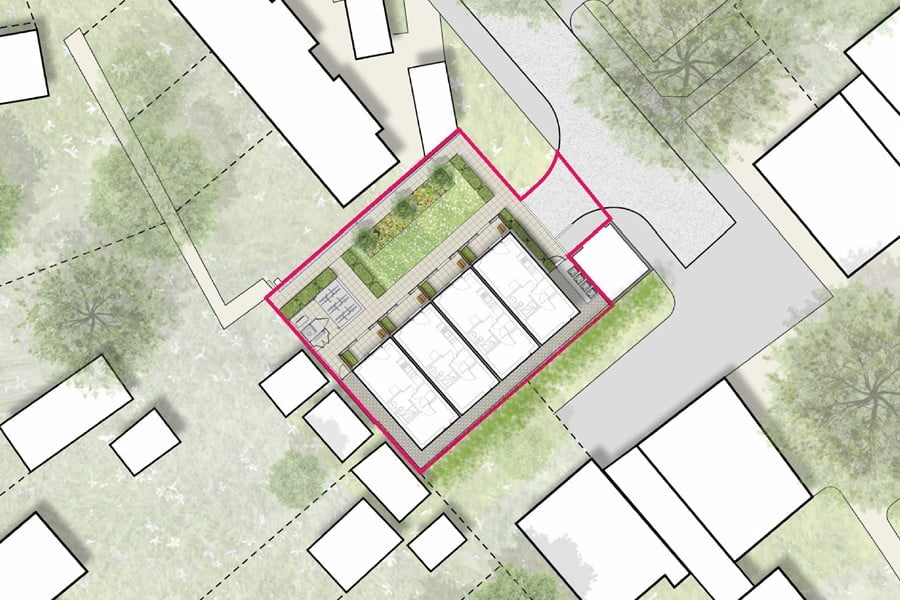 Proposed masterplan for Dundee Close in Cambridge