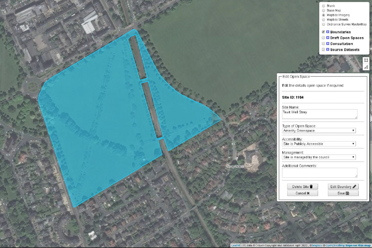 Harrogate Web Mapping Tool