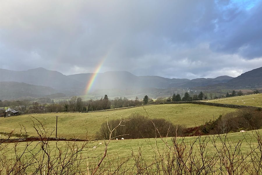 Biking to the rainbow