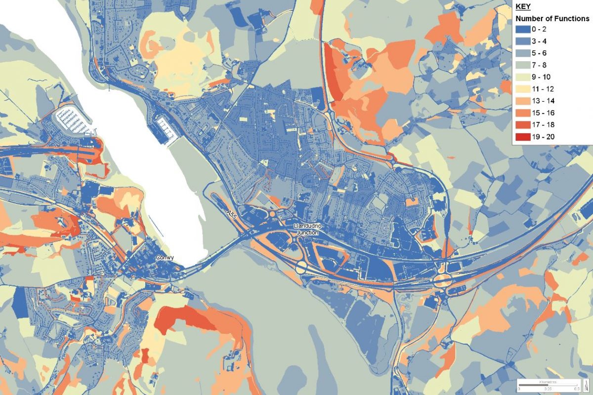 Multi-functionality Map of Conwy