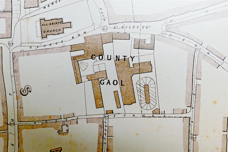 Northamptonshire Archaeology - Gaol to Art Gallery_ 1860 Building Plans